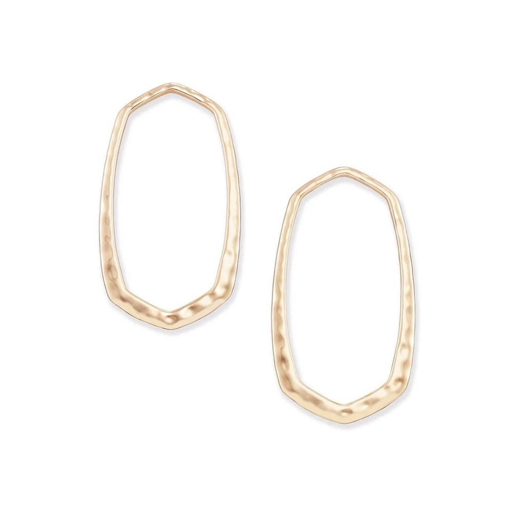 Kendra Scott Zorte Open Frame Earrings, in gold